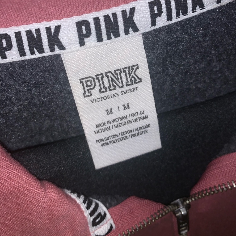 1/4 ZIP PINK VICTORIA SECRET WITH LEGGINGS